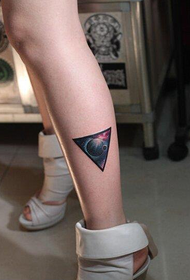 ženska boja gležnjača zvjezdano nebo Tattoo pattern