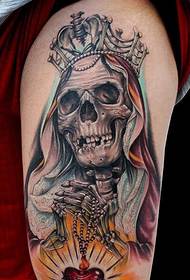 kongen tatovering 39693-jente frelse tema lår tatovering 39694-klassiske skjønnhet ben Phoenix tatovering mønster