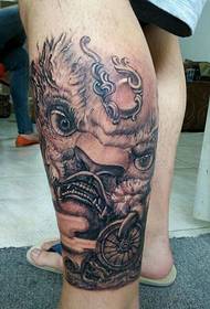 borjú jól néz ki személyiség Tang oroszlán tetoválás