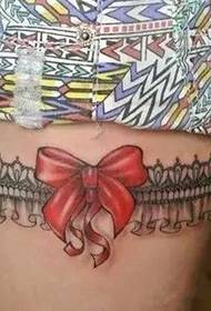 tatuaje de encaje sexy pierna