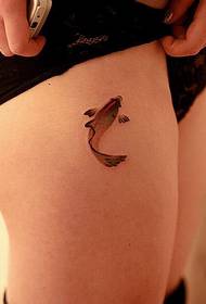 Dij inkt verse vis tattoo werkt