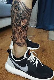 iepakojuma teļa personības melnbalto Guanyin tetovējumu attēli