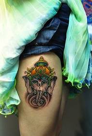 Thailand God Leg Tattoo