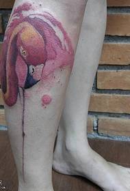 Kalf skildere flamingo tattoo patroan