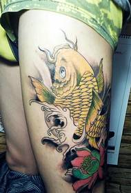 Efikasna noga na tetovaži zlatne pastrve