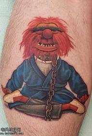 Uzorak tetovaža klauna nogu