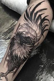 пилећа тетоважа на дршку