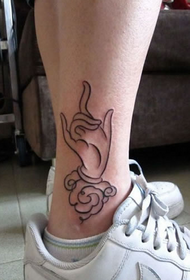 buda tetovaža nogu sveti bergamot tetovaža uzorak