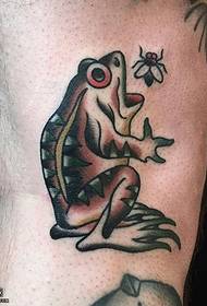 Leg frog tattoo pattern