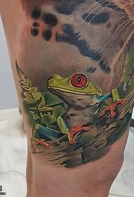 bedro crtani žaba uzorak tetovaža