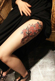 girls legs beautiful beautiful peach tattoo pattern