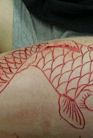 thigh cut meat squid tattoo pattern