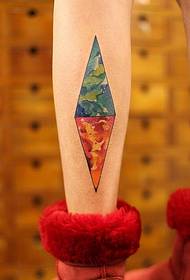 kojų žvaigždėtas tatuiruotės modelis