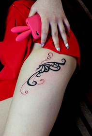 Beauty Legs Sexy Totem Butterfly Tattoo