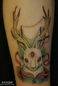 Patró clàssic de tatuatge de conill de formiga