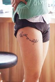 beleza pernas inglês palavras tatuagem