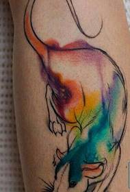 personality leg ink mouse tattoo picture