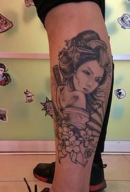 pierna una flor 妓 tatuaje imagen encanto bloom