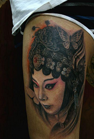 Leg beauty beautiful flower tattoo picture