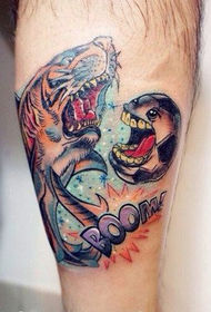 rædsel sø løve tatoveringsmønster