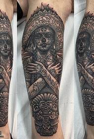 Maori tatoeëerd patroan