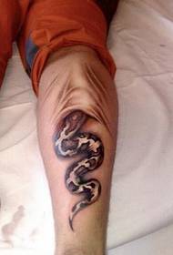 calf trend cool torn snake tattoo