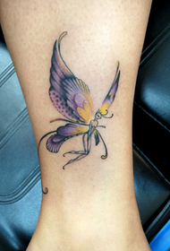 kojos drugelio elfo tatuiruotė