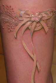 I-3D lace bow tattoo ethangeni
