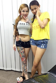 Malaysian sexy beauty tattoo artist