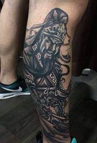 handsome part of the calf part of the second totem tattoo