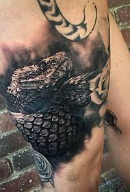 Thigh crocodile tattoo pattern