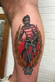 Слика спортска машка тетоважа шема