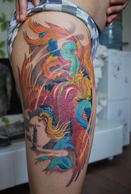 Beauty Legs Gorgeous Looks Phoenix tattoo pattern