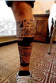trendy men's fashion leg tattoo 39954 - a small fresh tattoo fashion in the calf tribe 39955-Creative Sword Rose Thigh Tattoo