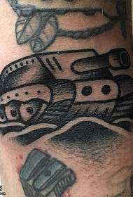 Leg tank tattoo pattern