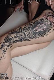skupina dizajna tetovaža lava antilopa van Gogha