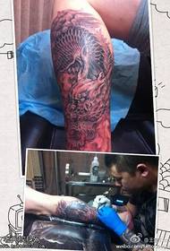 Terrorista uralkodó sárkány tetoválás minta
