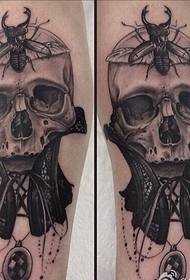 Leg trend moade skull tatoet patroon wurdearring wurdearring