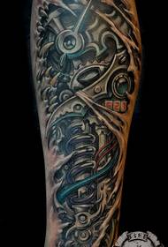Cool handsome domineering mechanical tattoo pattern
