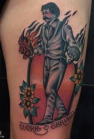 Phatrún tattoo thigh magician