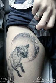 Pattern ng tattoo na tinta na lobo