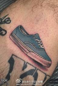 Cipő tetoválás minta a borjú