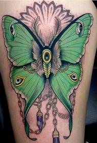Ličnost noge modna prilično leptir tetovaža slika slika