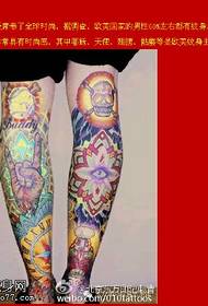 Eŭropa kaj usona modo elementoj tatuaje ŝablono
