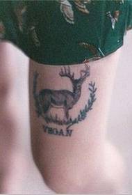 Girl thighs only beautiful looking elk tattoo picture pictures