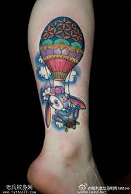 Globe World Bunny Tattoo Pattern