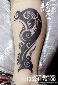 Classic fish totem tattoo tattoo pattern
