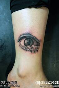 Horror scary eye tattoo pattern