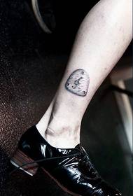 Branded note calf tattoo picture