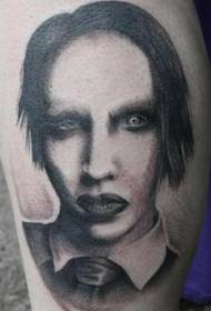 Llun Tatŵ Vintage Marilyn Manson